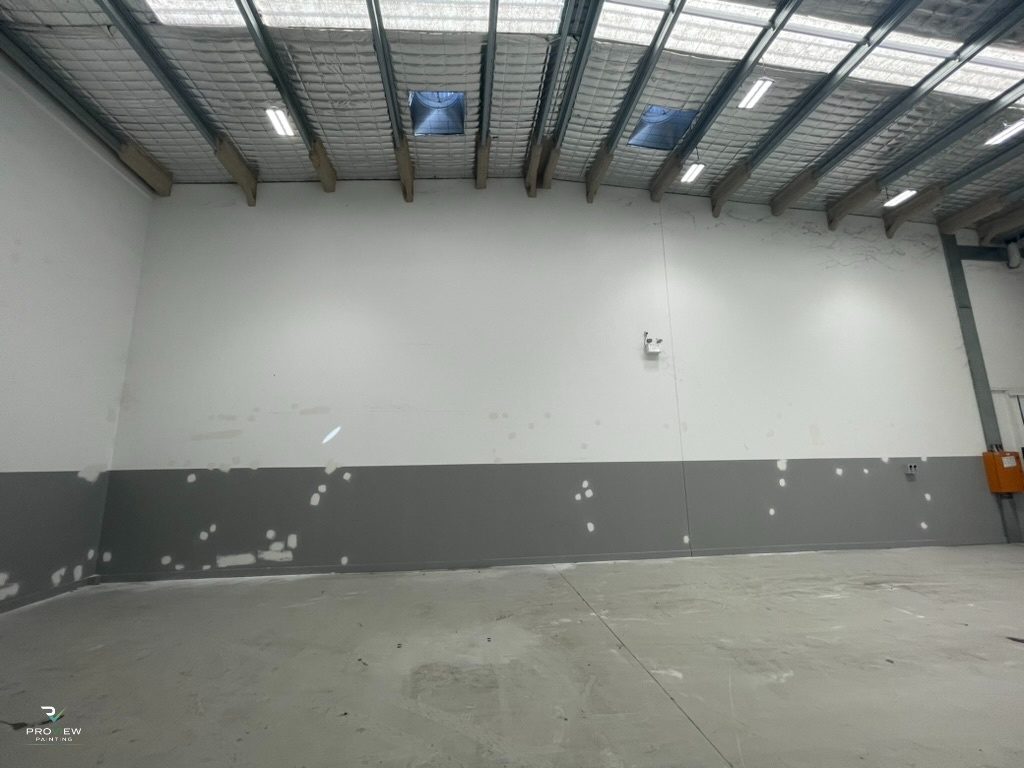 During — walls being painted